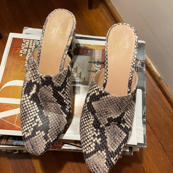 J. Crew Snakeskin Mule, size 8.5 - Picture 12 of 15